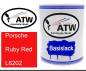 Preview: Porsche, Ruby Red, L6202: 1L Lackdose, von ATW Autoteile West.